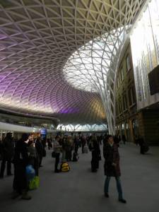 The refurbished part of Kings Cross Station