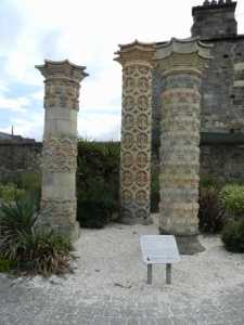 Coade Stone pillars - Portobello Beach